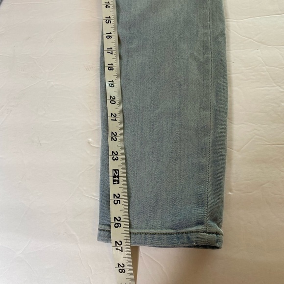 Current/Elliott The Cropped Straight Jeans  Size 30 Light wash Blue - Picture 7 of 7